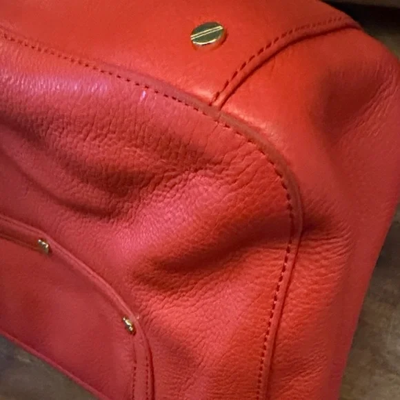 Tory Burch Vibrant Red Satchel - Picture 10 of 13
